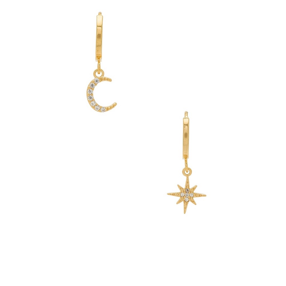 Five and Two Chloe Celestial Hoops